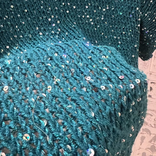Handmade summer knit sweater like new, one size