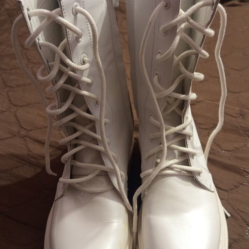 Calvin Klein Jeans white boots like new, size 38
