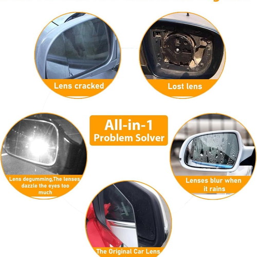 Left Heated Mirror Glass for Toyota Yaris 2012-2018 Like New