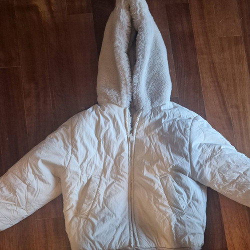 Zara double faced jacket like new, beige, for ages 3-4