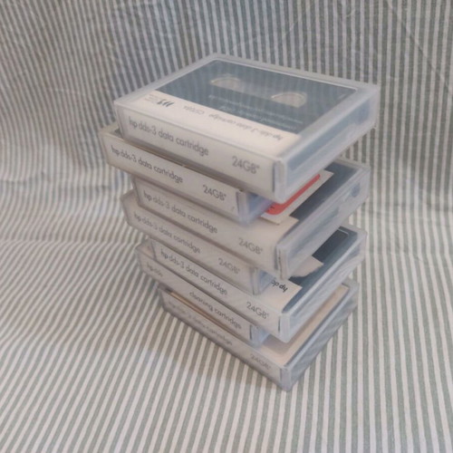 HP DDS-3 Data Cartridge 24GB used, pack of 7 pieces