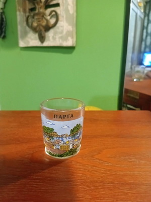 Collectible Parga shot glass like new, souvenir
