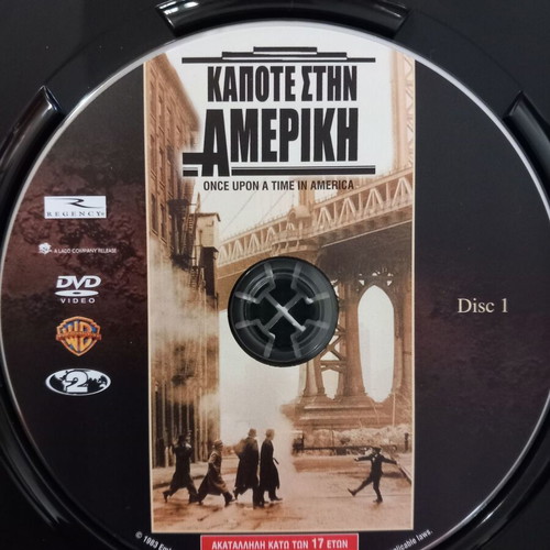 Once Upon a Time in America 2xDVD new, crime drama with subtitles