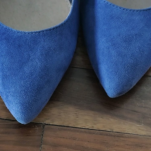 Office London pumps like new, blue, size 40