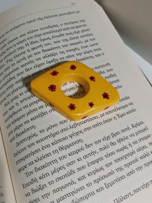 Handmade clay page holder new