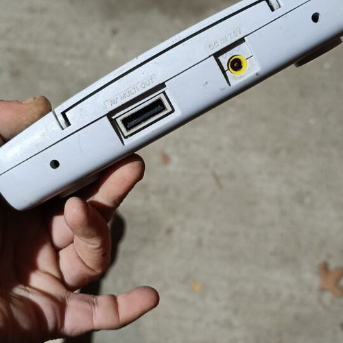 Sony PS one PS1 Slim console used, chipmodded with original SCPH-114 power supply