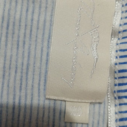 Thomas Burberry women's blouse used, white and blue, size XS