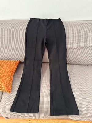Black flared pants Mango size M like new