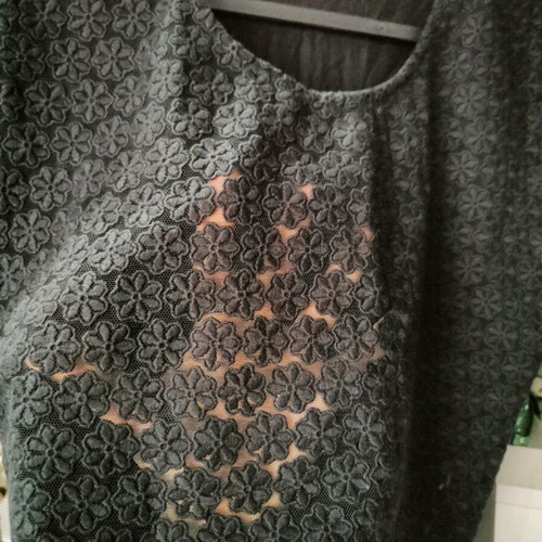 Women's lace top like new, black, size L
