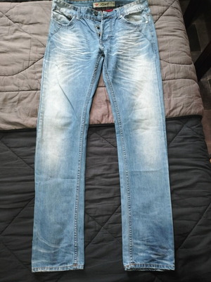 Men's jeans used, size L, blue