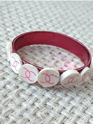 Cc aluminum ring pink new, size 18.5 or 8.5