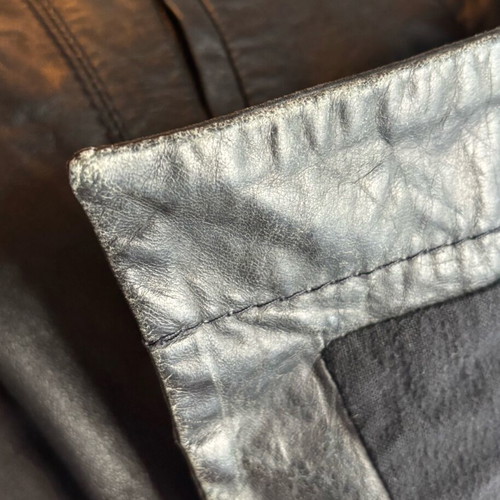 BCBG Maxazria leather jacket, genuine leather, size XXS