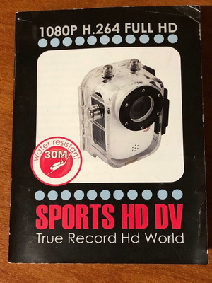 Sports Full HD DV Camera used, waterproof up to 30m, 12 MP