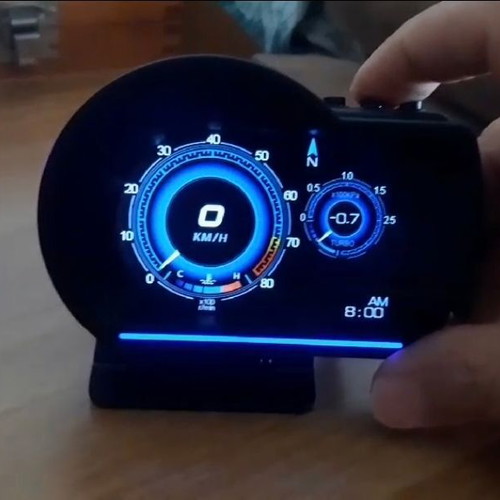 OBD2 Head Up Display with Water Temperature, Tachometer, Oil Temperature, Air-Fuel