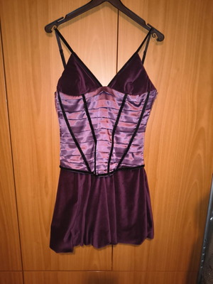 Tassos Mitropoulos Mini Dress like new, velvet and satin corset detail, medium