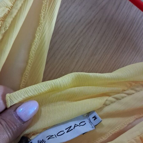 Zic Zac dress yellow new, size M