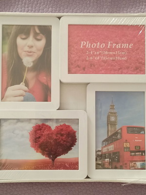 Wooden photo frames N2 unused, set of 4 pieces