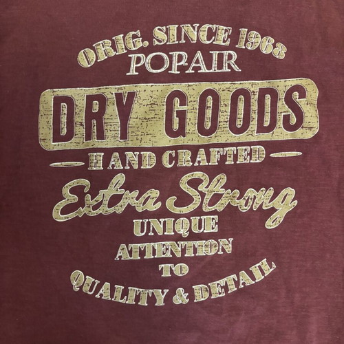 Pop Air Vintage Graphic Long Sleeve shirt size S like new, burgundy