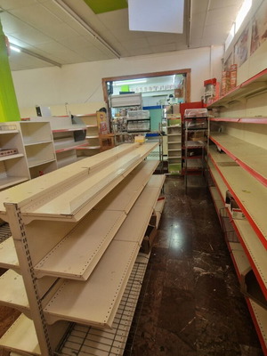 Dexion shelves used, 72 meters supermarket racks