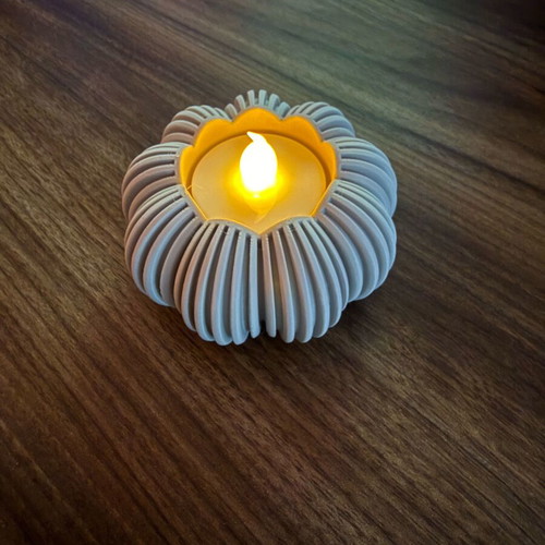 Decorative small pumpkin for LED candle like new