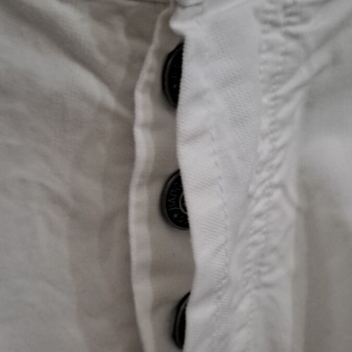 White denim pants Badge like new, late '90s style