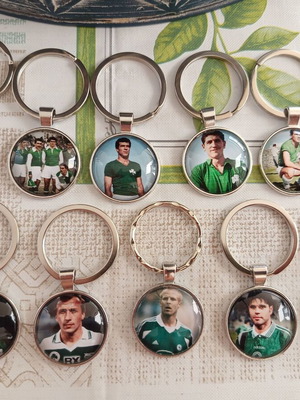 Panathinaikos keychains pack of 11 with old players, new