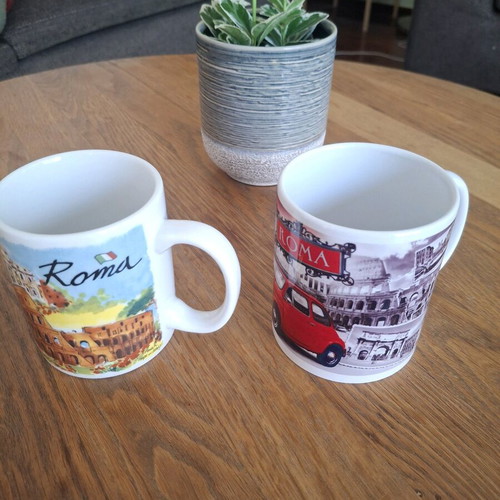 Mugs from Rome new, set of two