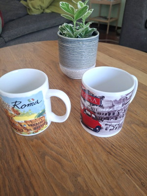 Mugs from Rome new, set of two