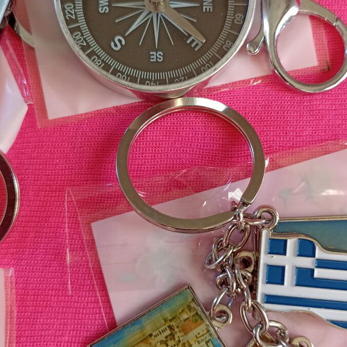 Keychain set like new, 8 pieces, colorful