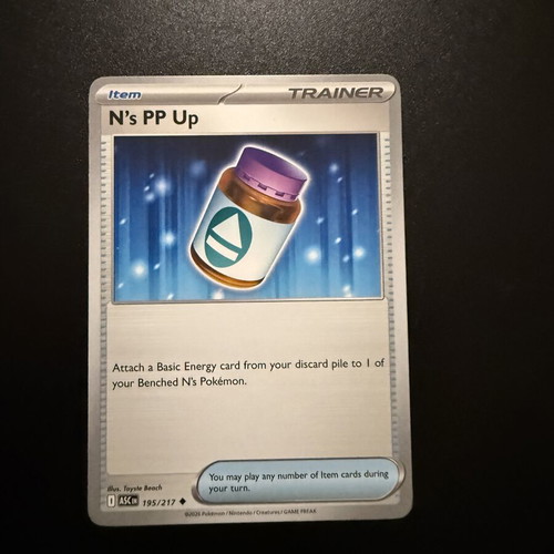 N's PP Up Ascended Heroes card new condition