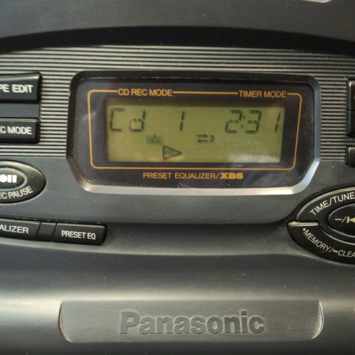 Panasonic portable radio cassette player with CD used