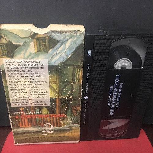 A Christmas Carol VHS used, dubbed
