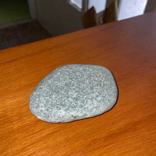 Gray river stone with smooth surface new