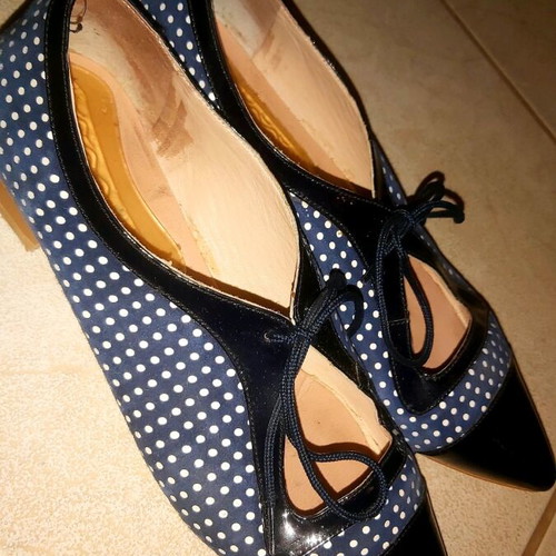 Tsitsivas ballerinas used, size 38, black and blue