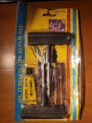 Kit επιδιόρθωσης ελαστικών καινούργιο 6 τεμαχίων tubeless