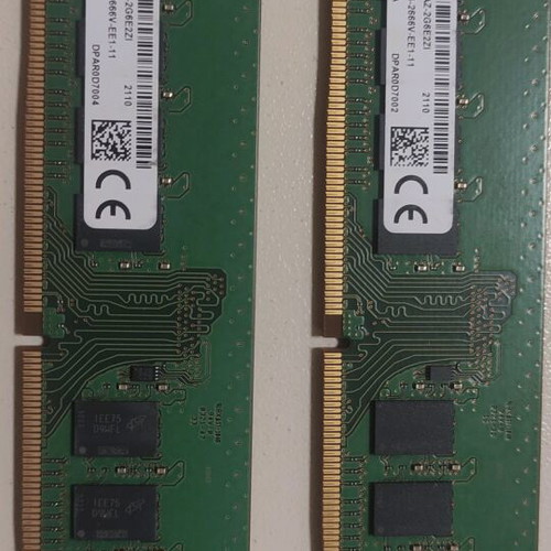 DDR4 Memory 2 x 16 GB DIMM for Desktop 32GB Micron 2666MHz like new