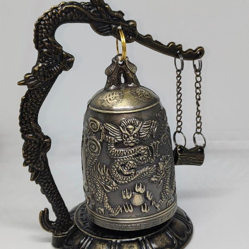 Feng Shui Chakra Dragon Bell bronze, like new