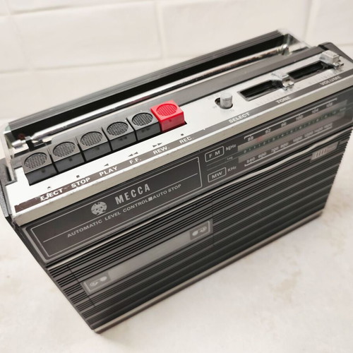 Mecca Japan Vintage Transistor Radio Cassette Player used