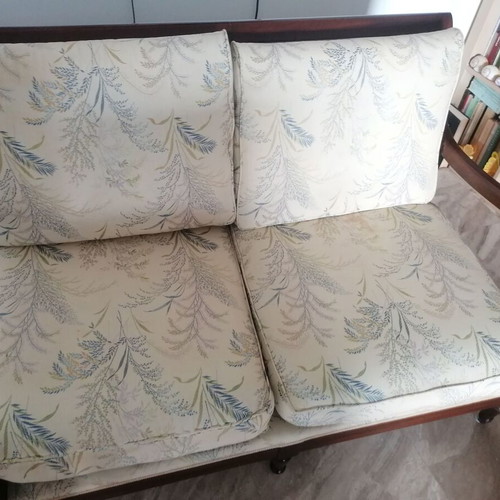 Solid two-seater sofa used