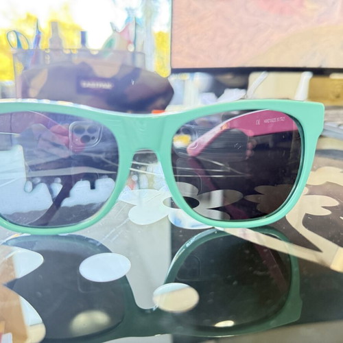 Retrosuperfuture sunglasses new, pink and turquoise with case and cloth