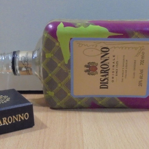 Disaronno Originale By Trussardi collectible empty bottle used