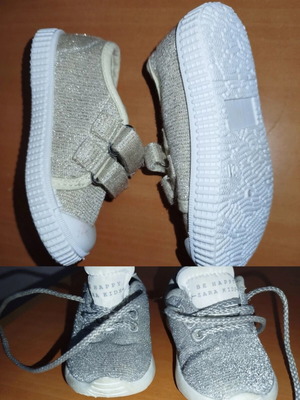 Baby shoes used, sizes 19 and 21, Adidas gift for size 19