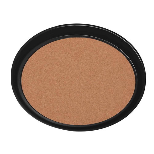 Round serving tray anti-slip plastic with cork brown 36x36cm