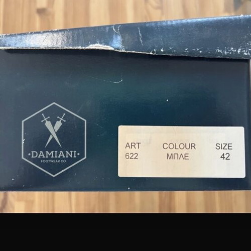 Damiani men's shoes used, brown, size 42, derby style