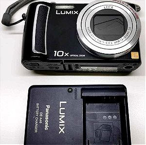 Panasonic Lumix DMC-TZ5K 9MP Ψηφιακή Φωτογραφική Camera με 10x Wide Angle MEGA Οπτικό Image Stabilized Zoom (Μαύρο) + Φορτιστή Μπαταρίας + Επαναφορτιζόμενη Μπαταρια.