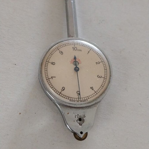 Distance measuring instrument for maps used, made in France