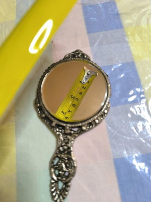 Vintage hand mirror used