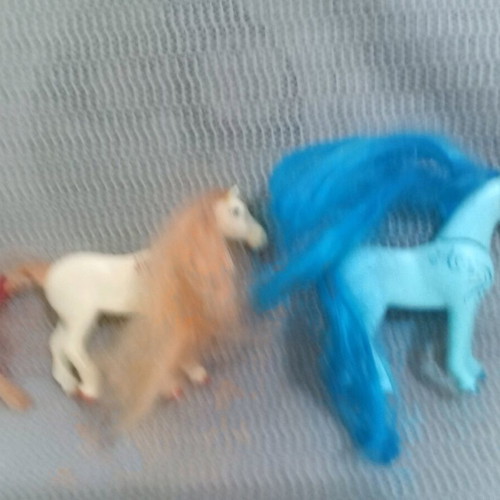 Playmobil pack with two horses for fairies and princesses used