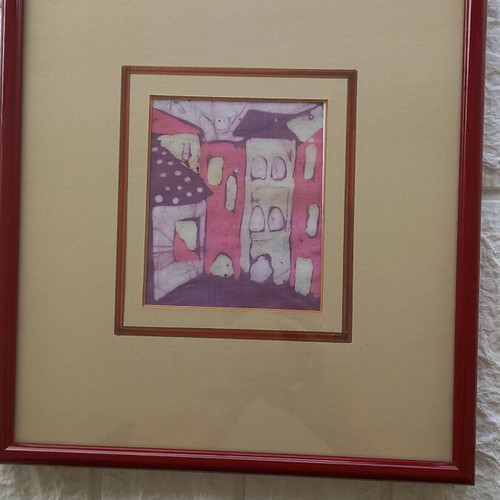 Artistic framed folk art pieces like new