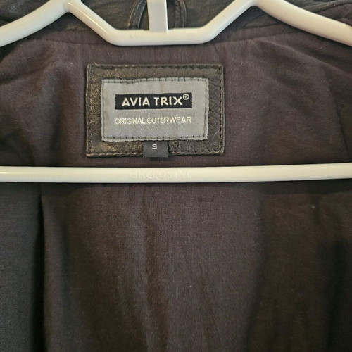 Aviatrix leather jacket used, brown, size S/M